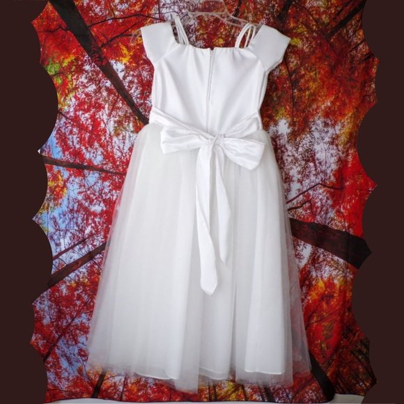 K.I.D. Collection First Communion, Wedding flower Girl Dress and Accessories - Picture 4 of 11